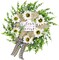 Spring Wreaths for Front Door, 24" Artificial Eucalyptus & White Sunflower Wreath – Rustic Farmhouse “Bless Your Heart” Door Decor for Spring, Summer & Year-Round